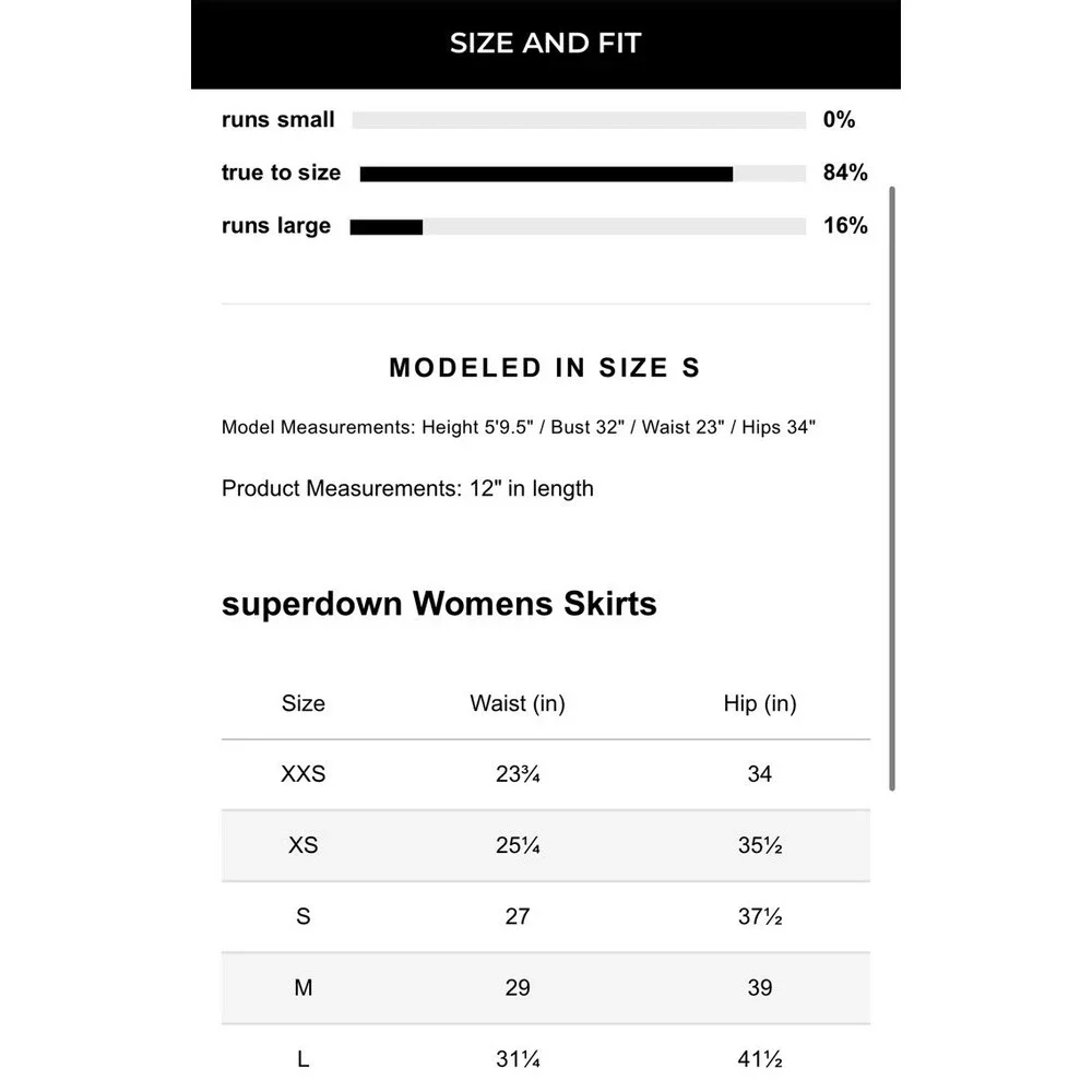 NWT Superdown Chantel Mini Skirt Size XS - Picture 6 of 11